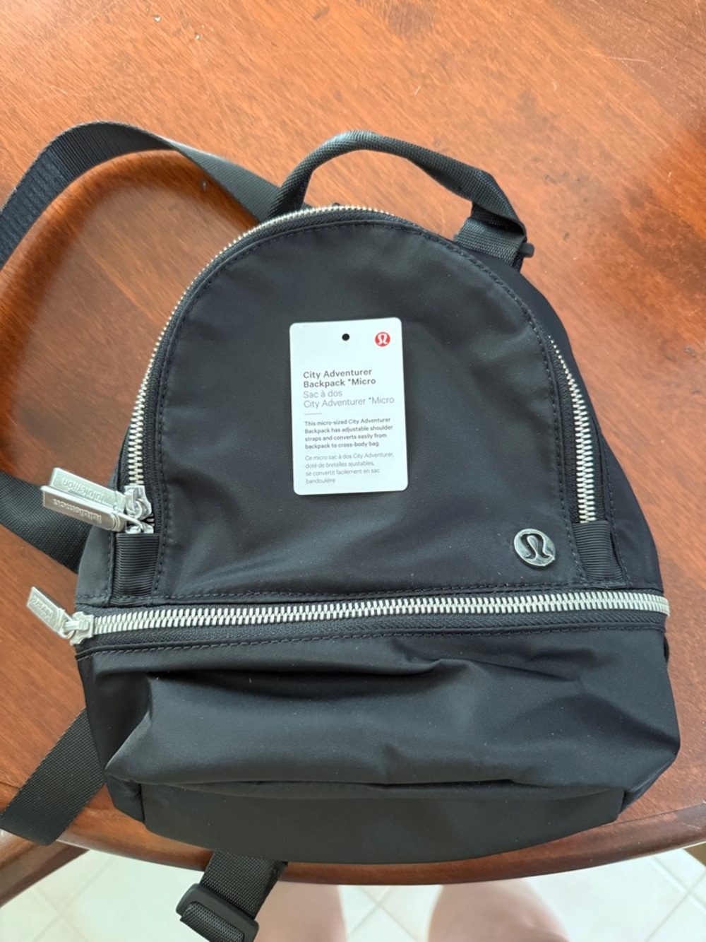 lululemon athletica Black Mini City Adventurer Backpack